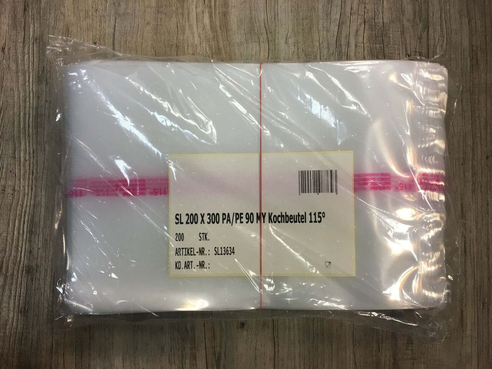 200 glatte Kochbeutel Souvid Beutel Vakuumbeutel Schlauchbeutel 200 x 300 mm