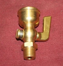 Hit & Miss Gas Engine Motor Brass Primer Cup #2 1/4  NPT Fuel Steam Drain Cock
