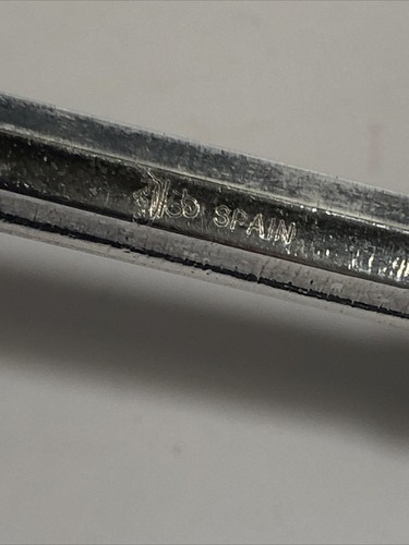 Schöner Vintage Silber Teller gepunzt Baby Rassel SPANIEN - Bild 14 von 15