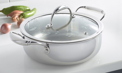 Princess House - Heritage Tri-Ply Stainless Steel 10-inch Sauté Pan (5706) NIB
