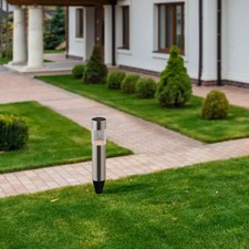 Solar LED Garden Spike Path Lights &ndash; Stainless Steel Pack of 5