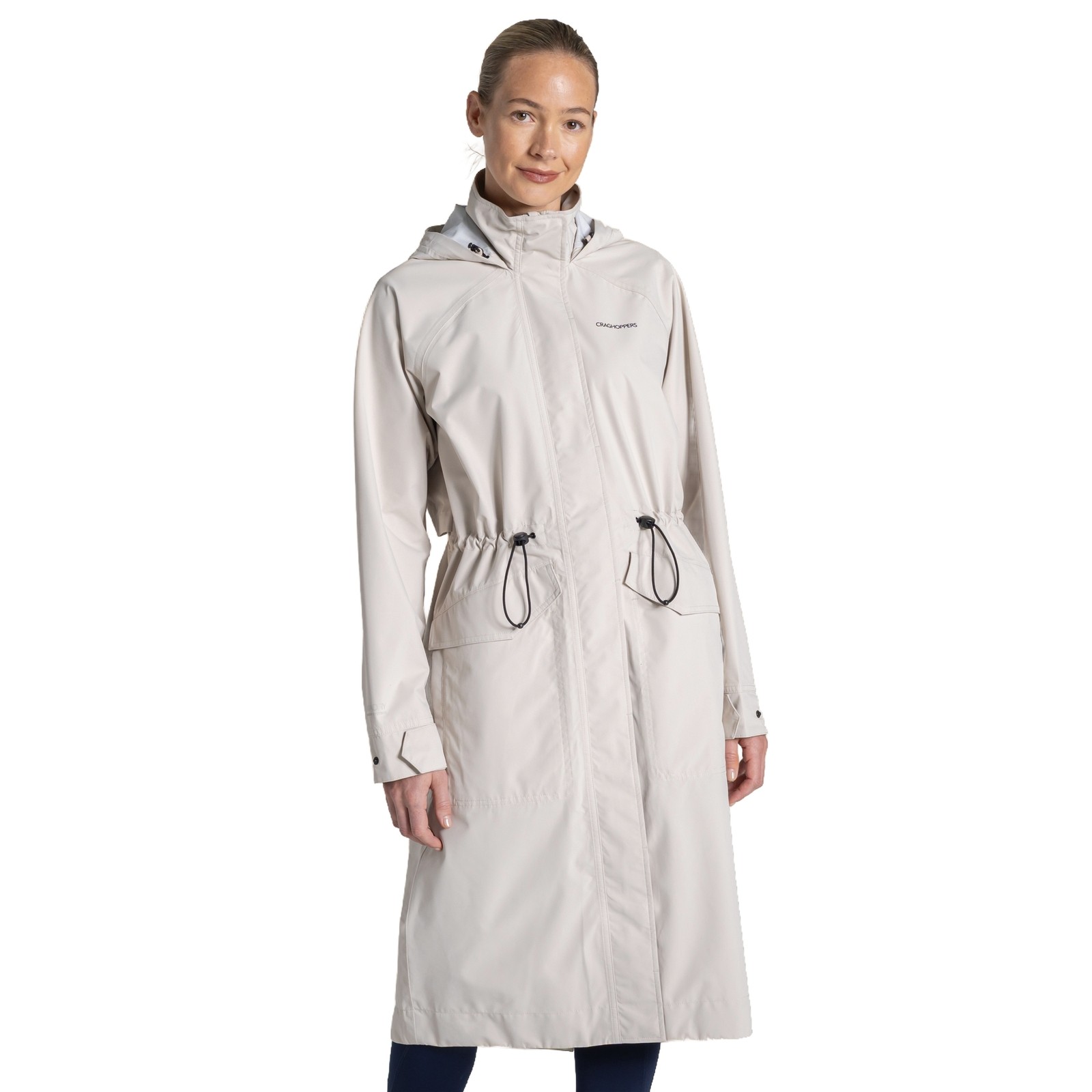 Craghoppers Womens Naima Longline Waterproof Jacket - Oyster - 20