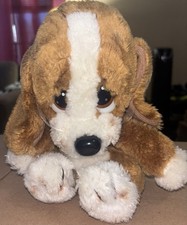 Vintage 1980  s Original Sad Sam Plush Applause Basset Hound Stuffed Dog US46