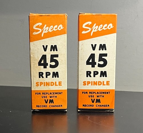 Pair of Speco ’VM’ 45 rpm spindles for automatic play • Voice of Music changers