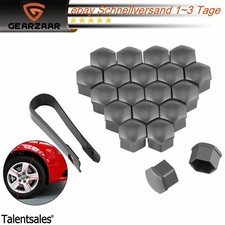 20x Radschrauben Radmuttern 17mm Bolzen Kappen Abdeckung Abdeckungen+Abzieher