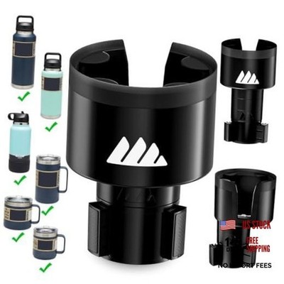 [Upgraded]  Ultimate Car Cup Holder Expander - Adjustable Base - 1pack Black