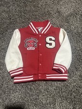 Marvel Amazing Spiderman Varsity Jacket Button Boys 3T Sporty Jacket