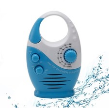 Shower Radio, Bathroom Radio AM FM, Waterproof Hanging Shower Radio Adjustabl...