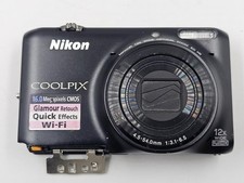 Nikon Coolpix S6500 16.0 MP Digital Camera Black - Not Working