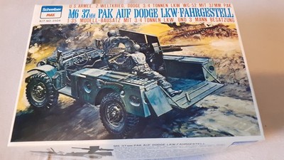 Schreiber Max 3504 , M6 37mm Pak auf Dodge LKW -Fahrgestell , 1/35   mit 3 Mann