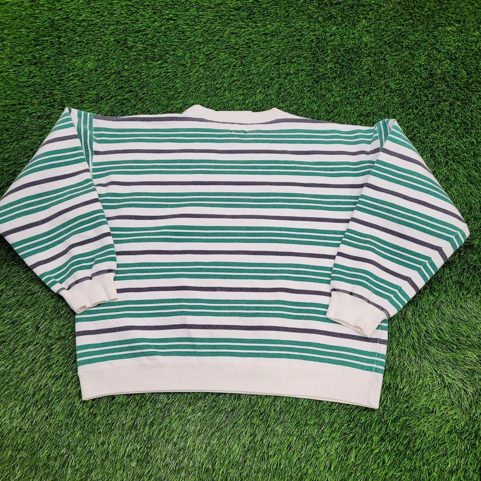 Sudadera vintage años 90 GAP rayas para mujer grande 24x22 holgada Foto 2 de 4