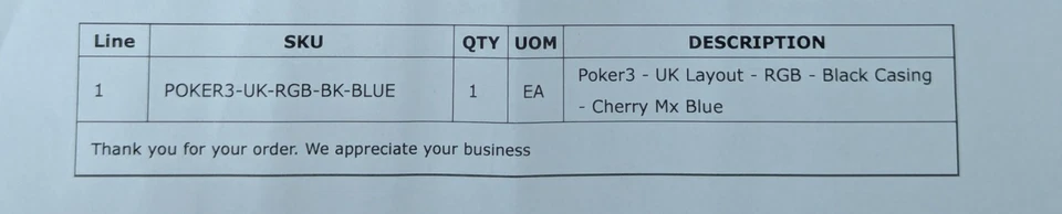 Vortex Pok3r Mechanical Keyboard - UK ISO - Cherry MX Blue - Image 4 of 4