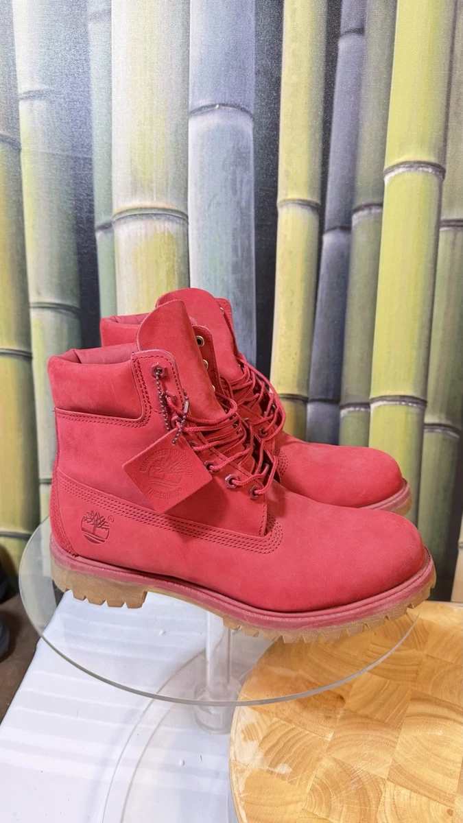 Timberland Leather Upper Red Boots for Men for sale | eBay