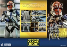Hot Toys Star Wars Captain Vaughn 1 6 Scale Figure The Clone Wars New TMS065