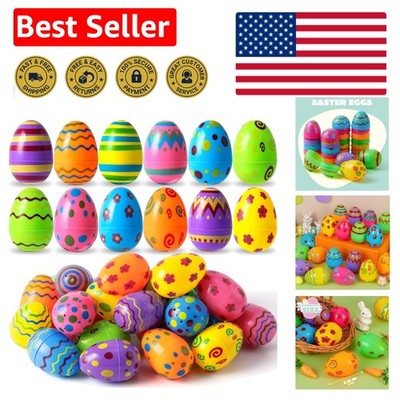 Interactive 18 Colorful Easter Eggs - Fillable Delight for Parties & Classrooms