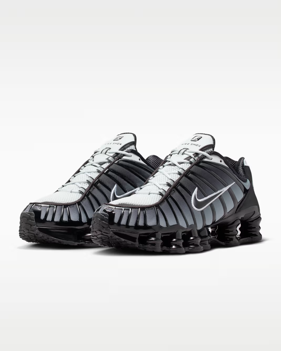 くろしろしっぽ AV3595-017 Nike Shox TL Black Pure Platinum White (Men's) | eBay