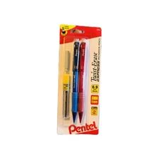 Pentel Twist-Erase Express Mechanical Pencil w/Lead & Jumbo Eraser Refills, 0.9