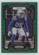 2023 Panini Prizm Green Wave Prizm Rodney Thomas II #130 2x9