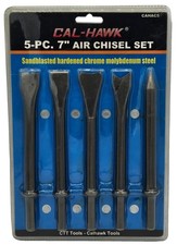 5pc 7 Air Chisel Set Precision Ground Shank Air Hammers Tapered Punch Ripping