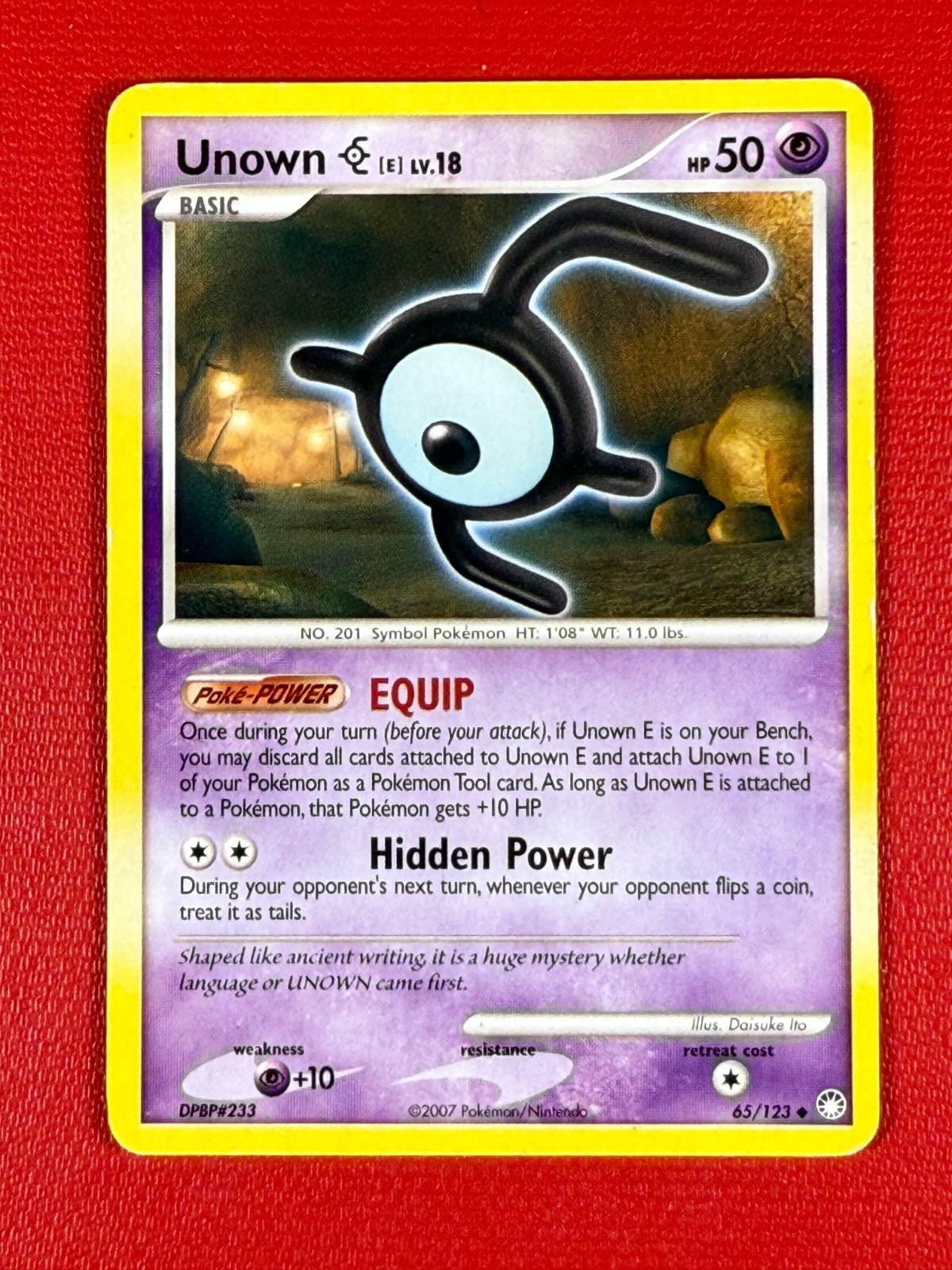 Pokemon Unown E (65/127) Mysterious Treasures LP