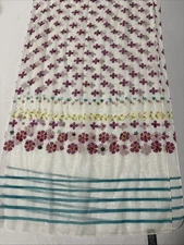 Cejon Women's 15X60" Sheer Floral Bloomcore BOHO Scarf Pastel Spring Easter