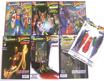 BATMAN SUPERMAN : IDENTITY CRISIS - 1 2 3 4 5 6 7 komplett -  Panini 2005