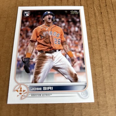 2022 Topps PHOTO VARIATION Jose Siri RC #599 Astros Baseball Card (e9)