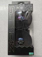 Supacaz Super Sticky Kush Bar Tape - Star Fade -Oil Slick w Oil Slick Ano Plugs