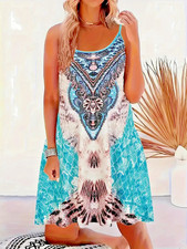 Plus Size Blue Cami Flowing Dress ✨New & Free Shipping
