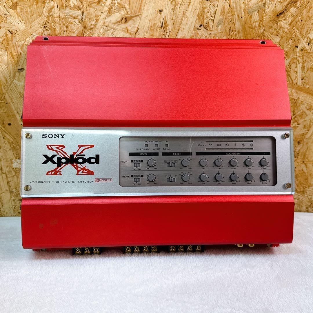 バイオソニックセルサー【ほぼ未使用】 USED Sony Xplod XM-604EQX 4/3/2 Channnel Car Audio Power Amplifier