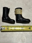Vintage GI Joe Tall Plastic Black Boots Hong Kong C2