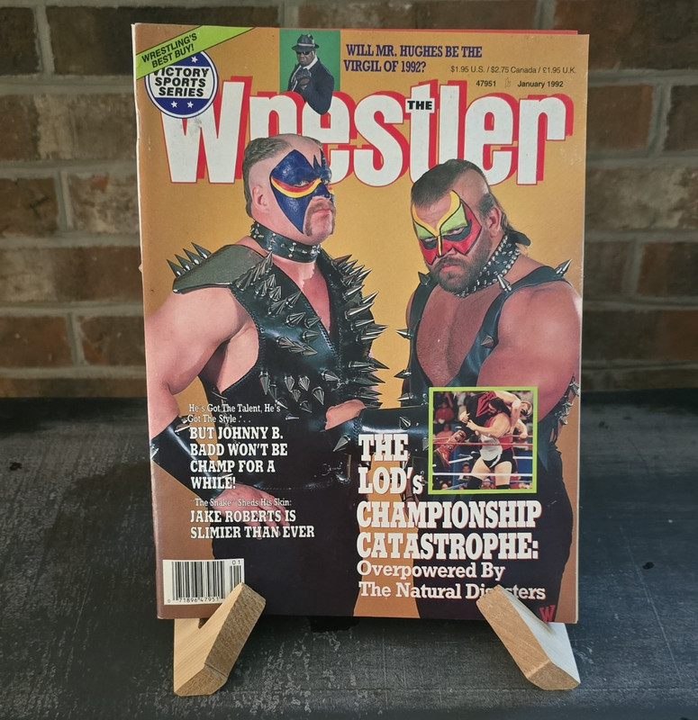 The Wrestler January 1992 Legion of Doom Cover WWF Wrestling Magazine