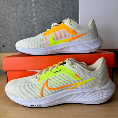 Nike Air Zoom Pegasus 40 White Green Athletic Running Shoes Sneakers Mens Sizes