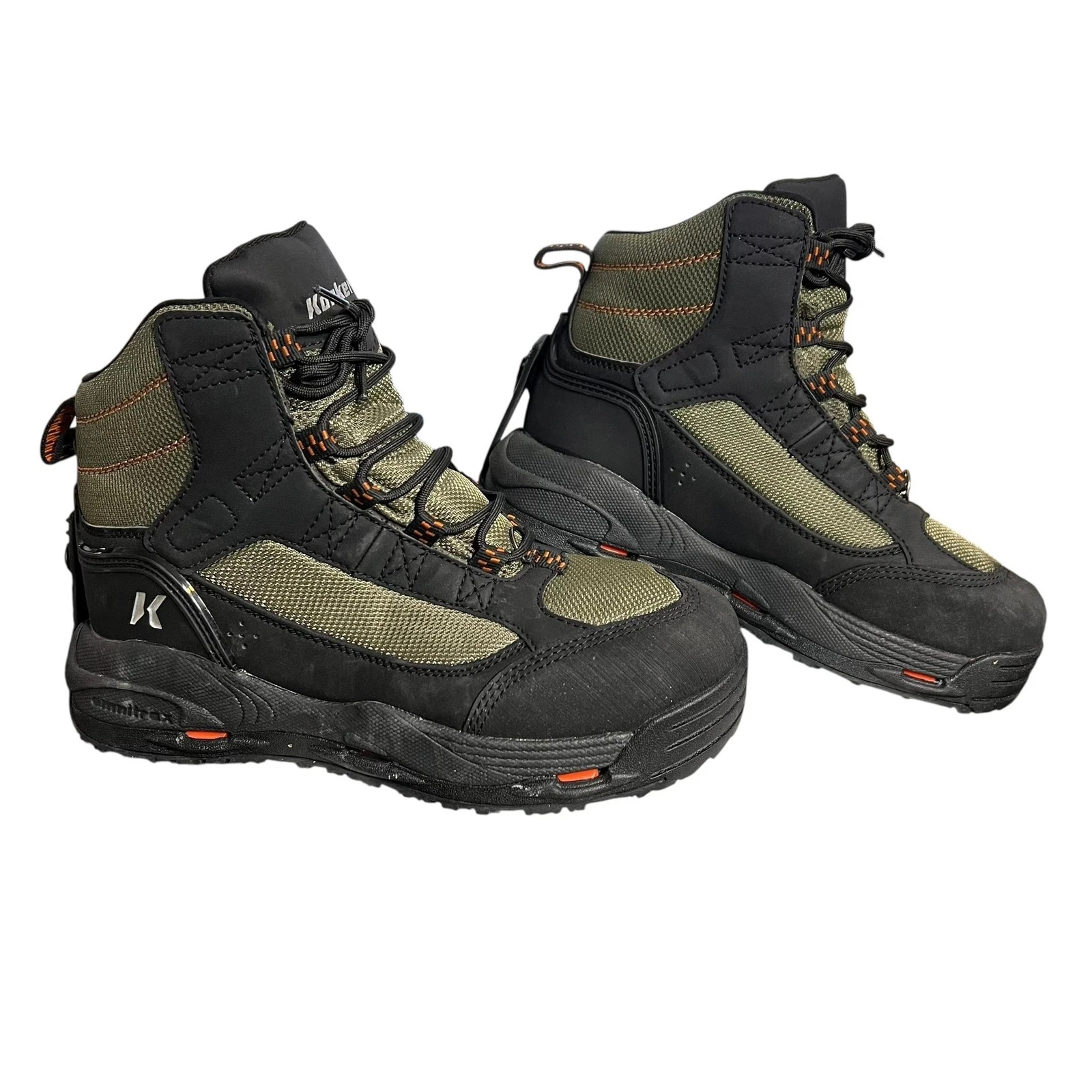 Korkers GreenBack Wading Boots Mens Size 8 Green Black OmniTrax Fishing Shoes
Opens in a new window