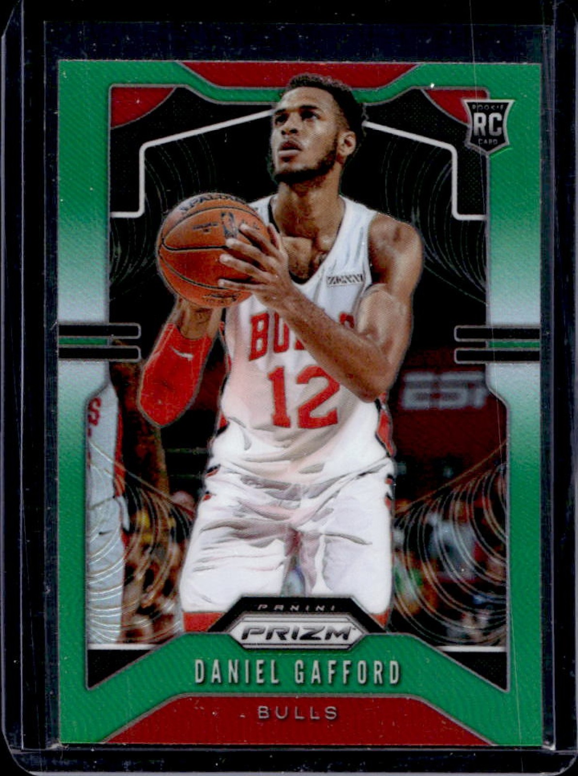 2019-20 Prizm Daniel Gafford RC Prizms Green Rookie #294 Bulls