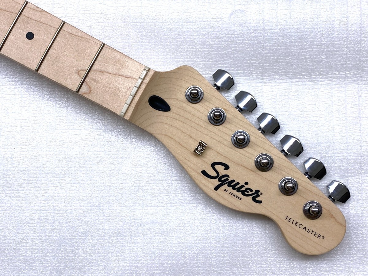 Genuine Fender Squier TELE NECK w/ TUNING KEYS Maple