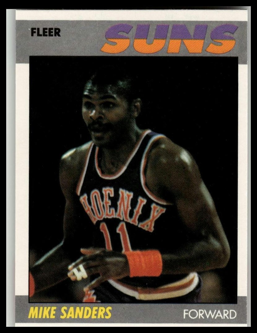 Fleer 1987-88 Fleer Mike Sanders #96 Basketball