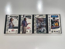 4 Sega Saturn Games (Madden 97, Madden 98, NFL QB Club 97, NFL 97) Lot 55