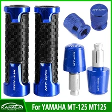 1Set CNC Handlebar Grips Handle Bar End Cap Tire Valve For YAMAHA MT-125 MT125