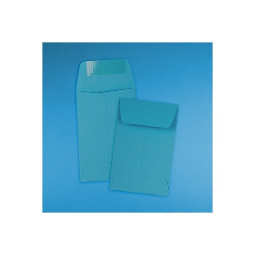 JAM Paper #1 Coin Business Colored Envelopes 2.25 x 3.5 Blue Recycled 352727818 - Picture 4 of 4