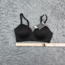 Truekind T-Shirt Bra Womens L Black Wireless Molded Seamless Lightly Lined NWT