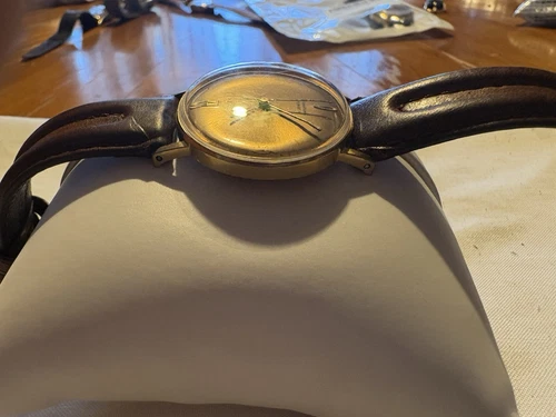 TIMEX 21 Marlin Men’s Goldtone Watch Radiant Gold Dial Mechanical Movement - Picture 3 of 14