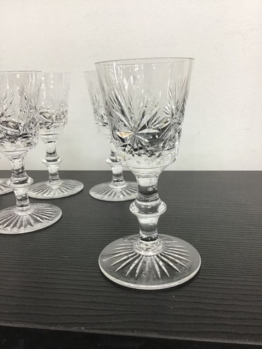 VINTAGE Edinburgh Crystal - Star of Edinburgh Port Glasses x 6 - Picture 5 of 5