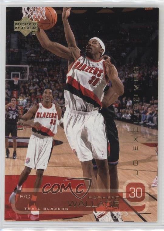 2002-03 Upper Deck UD Exclusives 55/100 Rasheed Wallace #135 2b6