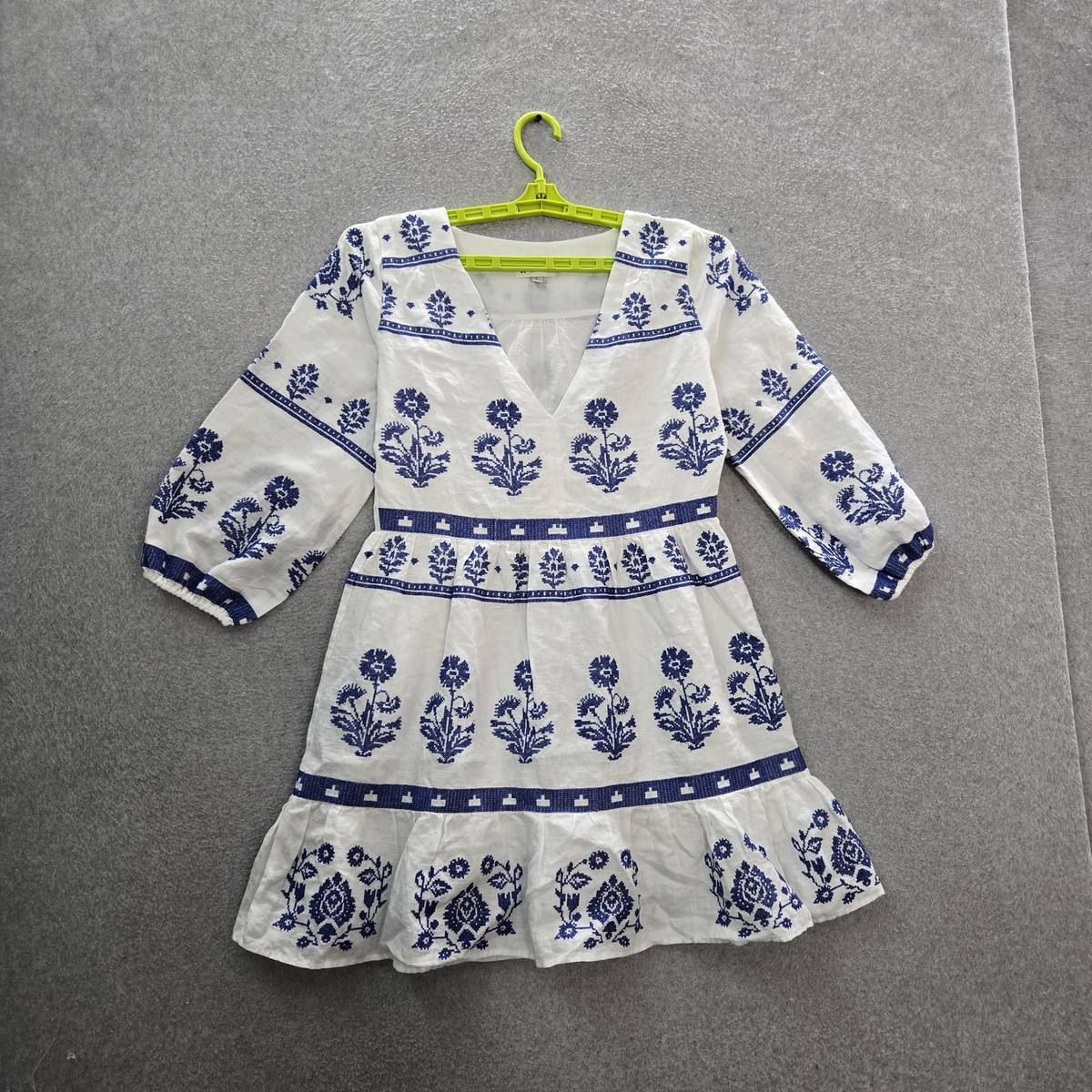 knee length dresses for ladies Linen Lily Embroidery Maxi Dress main image 0