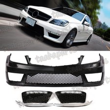 Front Bumper W/ Drl W/o Pdc For Mercedes W204 2012-2015 C-class C250 C300