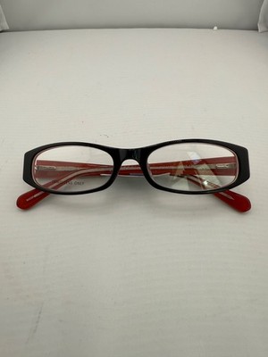 Walmart Eyewear FM14110 Black Red Eyeglasses Frame 52-17-135 NWT