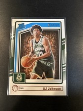 AJ JOHNSON  2024-25 DONRUSS RATED ROOKIE SP RC BUCKS #222 FREE USA SHIP