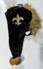 New Orleans Saints Team Logo - Mohawk Dangle Hat - NEW NWT soft plush