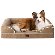 Orthopedic Memory Foam Dog Bed for Large Dogs Waterproof Bolster Washable